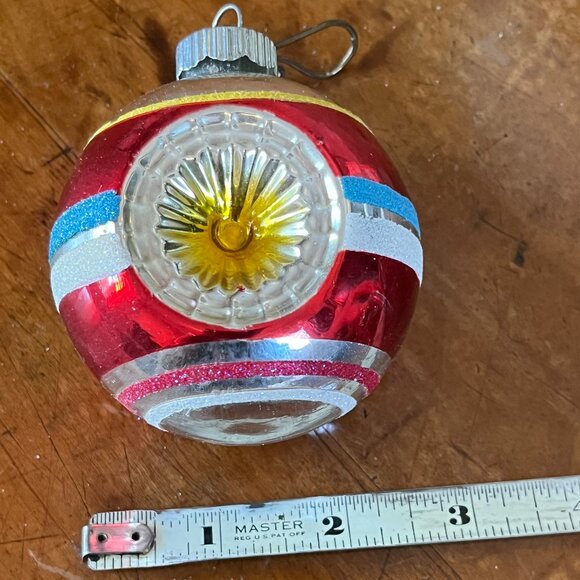 Shiny Brite Radko Indent Vintage Glass Christmas Ornament - Picture 2 of 3